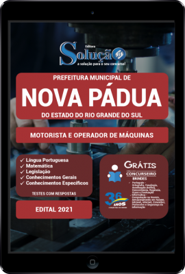 Apostila Prefeitura de Nova Pádua - RS em PDF - Motorista e Operador de Máquinas - Imagem 1