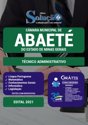 Apostila Câmara de Abaeté - MG - Técnico Administrativo - Imagem 2