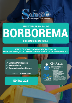 Apostila Prefeitura de Borborema - SP - Agente de Serviço de Alimentação Escolar, Agente de Serviços de Limpeza e Copa e Agente de Apoio Operacional - Imagem 2