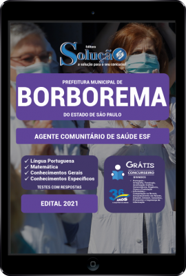 Apostila Prefeitura de Borborema - SP em PDF - Agente Comunitário de Saúde ESF - Imagem 1