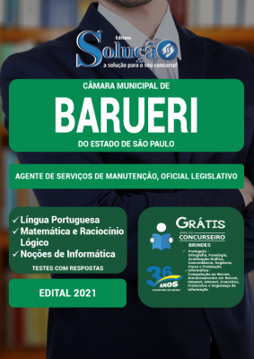 Apostila Câmara de Barueri - SP - Agente de Serviços de Manutenção e Oficial Legislativo - Imagem 2