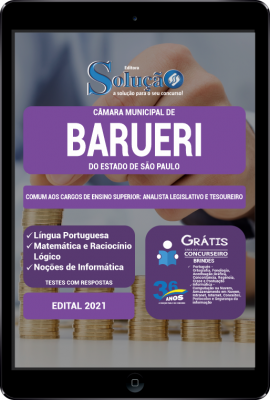 Apostila Câmara de Barueri - SP em PDF - Comum aos Cargos de Ensino Superior: Analista Legislativo e Tesoureiro - Imagem 1