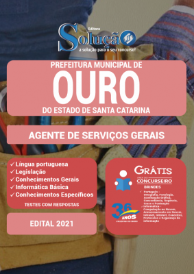 Apostila Prefeitura de Ouro - SC - Agente de Serviços Gerais - Imagem 2