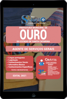 Apostila Prefeitura de Ouro - SC em PDF - Agente de Serviços Gerais - Imagem 1