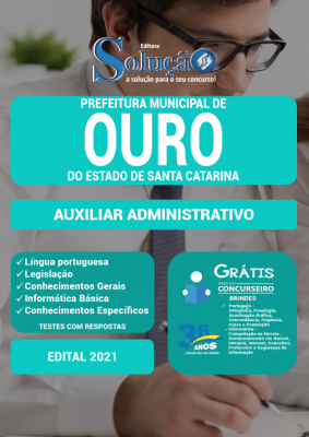 Apostila Prefeitura de Ouro - SC - Auxiliar Administrativo - Imagem 2