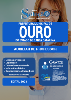 Apostila Prefeitura de Ouro - SC - Auxiliar de Professor - Imagem 2