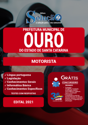 Apostila Prefeitura de Ouro - SC - Motorista - Imagem 1