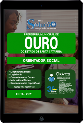 Apostila Prefeitura de Ouro - SC em PDF - Orientador Social - Imagem 1