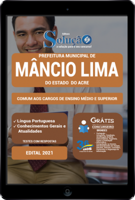 Apostila Prefeitura de Mâncio Lima - AC em PDF - Comum aos Cargos de Ensino Médio e Superior - Imagem 1