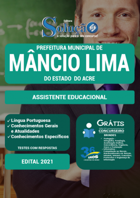 Apostila Prefeitura de Mâncio Lima - AC - Assistente Educacional - Imagem 2