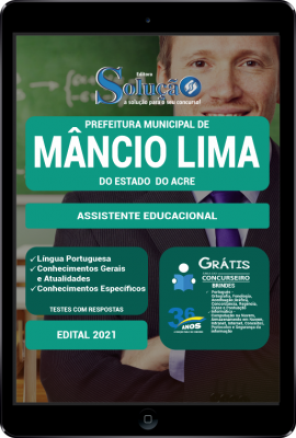 Apostila Prefeitura de Mâncio Lima - AC em PDF - Assistente Educacional - Imagem 1