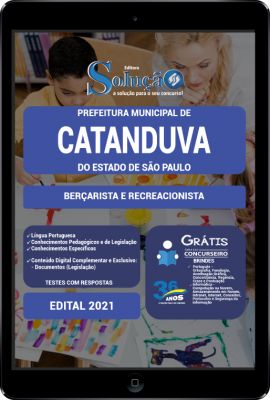 Apostila Prefeitura de Catanduva - SP em PDF - Berçarista e Recreacionista - Imagem 1