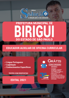 Apostila Prefeitura de Birigui - SP - Educador Auxiliar de Oficina Curricular - Imagem 2