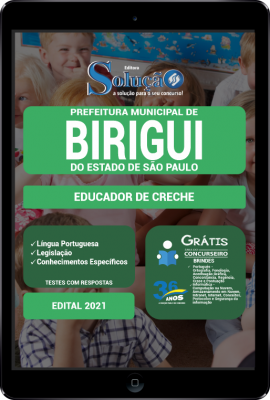 Apostila Prefeitura de Birigui - SP em PDF - Educador de Creche - Imagem 1