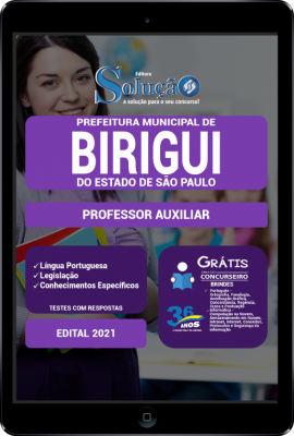 Apostila Prefeitura de Birigui - SP em PDF - Professor Auxiliar - Imagem 1