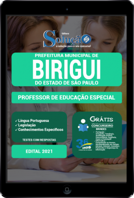 Apostila Prefeitura de Birigui - SP em PDF - Professor de Educação Especial - Imagem 1