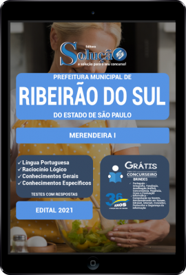 Apostila Prefeitura de Ribeirão do Sul - SP em PDF - Merendeira I - Imagem 1