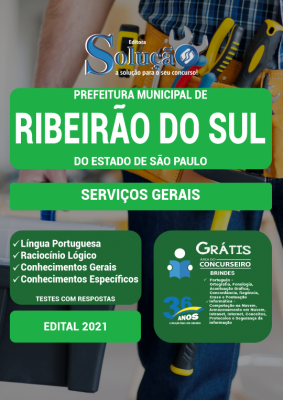 Apostila Prefeitura de Ribeirão do Sul - SP - Serviços Gerais - Imagem 2