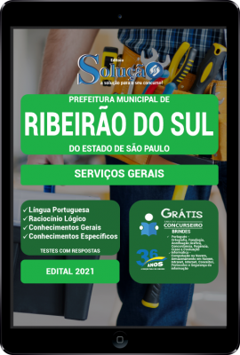 Apostila Prefeitura de Ribeirão do Sul - SP em PDF - Serviços Gerais - Imagem 1