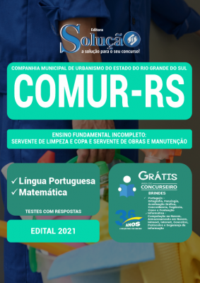 Apostila COMUR-RS - Ensino Fundamental Incompleto: Servente de Limpeza e Copa e Servente de Obras e Manutenção - Imagem 2