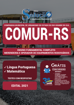 Apostila COMUR-RS - Ensino Fundamental Completo: Merendeira e Operador de Equipamentos Rodoviários - Imagem 2