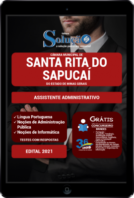 Apostila Câmara de Santa Rita do Sapucaí - MG em PDF - Assistente Administrativo - Imagem 1