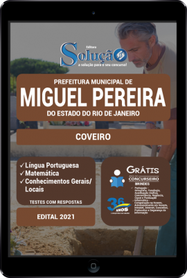 Apostila Prefeitura de Miguel Pereira - RJ em PDF - Coveiro - Imagem 1