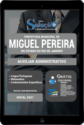 Apostila Prefeitura de Miguel Pereira - RJ em PDF - Auxiliar Administrativo - Imagem 1