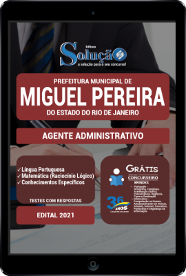 Apostila Prefeitura de Miguel Pereira - RJ em PDF - Agente Administrativo - Imagem 1