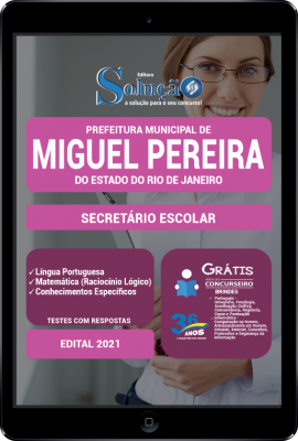 Apostila Prefeitura de Miguel Pereira - RJ em PDF - Secretário Escolar - Imagem 1