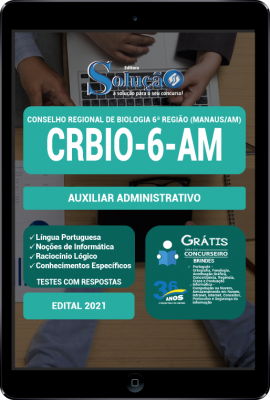 Apostila CRBio-06-AM em PDF - Auxiliar Administrativo - Imagem 1