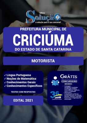 Apostila Prefeitura de Criciúma - SC - Motorista - Imagem 2