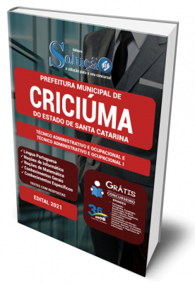 Apostila Prefeitura de Criciúma - SC - Técnico Administrativo e Ocupacional e Técnico Administrativo e Ocupacional I - Imagem 1