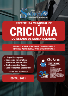 Apostila Prefeitura de Criciúma - SC - Técnico Administrativo e Ocupacional e Técnico Administrativo e Ocupacional I - Imagem 2