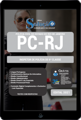 Apostila PC-RJ em PDF - Inspetor de Polícia de 6ª Classe - Imagem 1