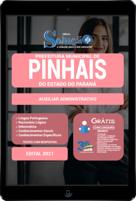 Apostila Prefeitura de Pinhais - PR em PDF - Auxiliar Administrativo - Imagem 1