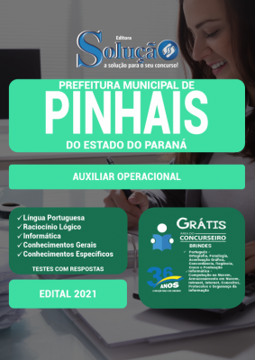 Apostila Prefeitura de Pinhais - PR - Auxiliar Operacional - Imagem 2