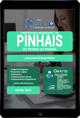 Apostila Prefeitura de Pinhais - PR em PDF - Auxiliar Operacional - Imagem 1