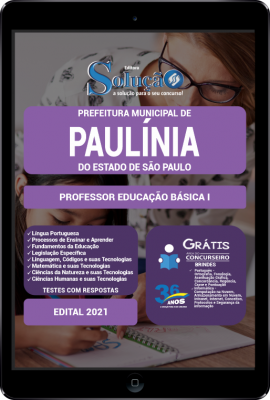 Apostila Prefeitura de Paulínia - SP em PDF - Professor Educação Básica I - Imagem 1