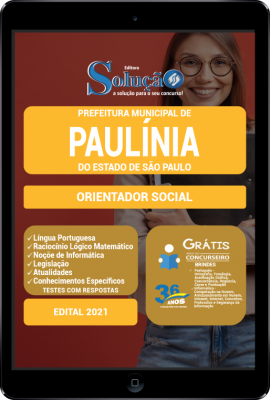 Apostila Prefeitura de Paulínia - SP em PDF - Orientador Social - Imagem 1