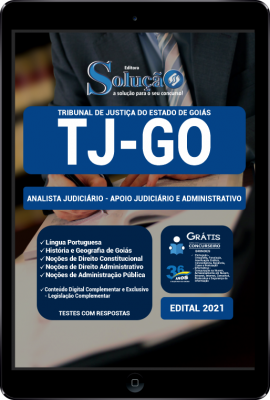 Apostila TJ-GO em PDF - Analista Judiciário - Apoio Judiciário e Administrativo - Imagem 1