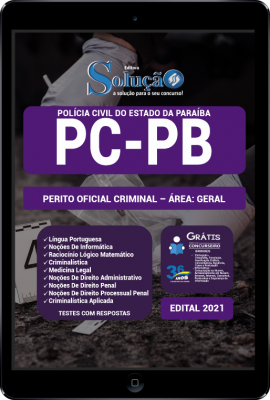 Apostila PC-PB em PDF - Perito Oficial Criminal - Área: Geral - Imagem 1