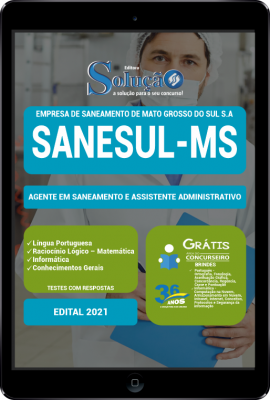 Apostila SANESUL-MS em PDF - Agente em Saneamento e Assistente Administrativo - Imagem 1