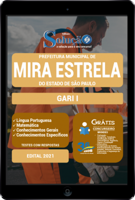 Apostila Prefeitura de Mira Estrela - SP em PDF - Gari I - Imagem 1