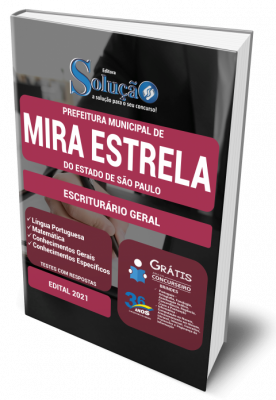 Apostila Prefeitura de Mira Estrela - SP - Escriturário Geral - Imagem 1