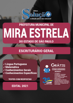 Apostila Prefeitura de Mira Estrela - SP - Escriturário Geral - Imagem 2