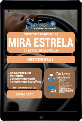 Apostila Prefeitura de Mira Estrela - SP em PDF - Motorista I - Imagem 1