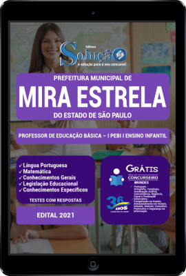 Apostila Prefeitura de Mira Estrela - SP em PDF - Professor de Educação Básica I - PEB I Ensino Infantil - Imagem 1