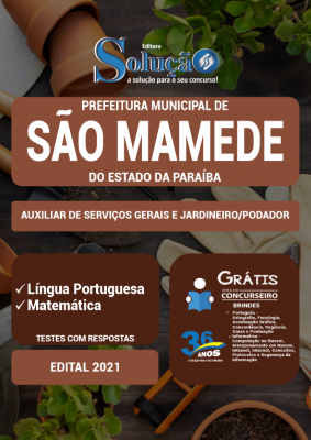 Apostila Prefeitura de São Mamede - PB - Auxiliar de Serviços Gerais e Jardineiro/Podador - Imagem 2