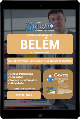 Apostila Prefeitura de Belém - PA em PDF - Comum Professor Licenciado Pleno e Técnico Pedagógico - Imagem 1